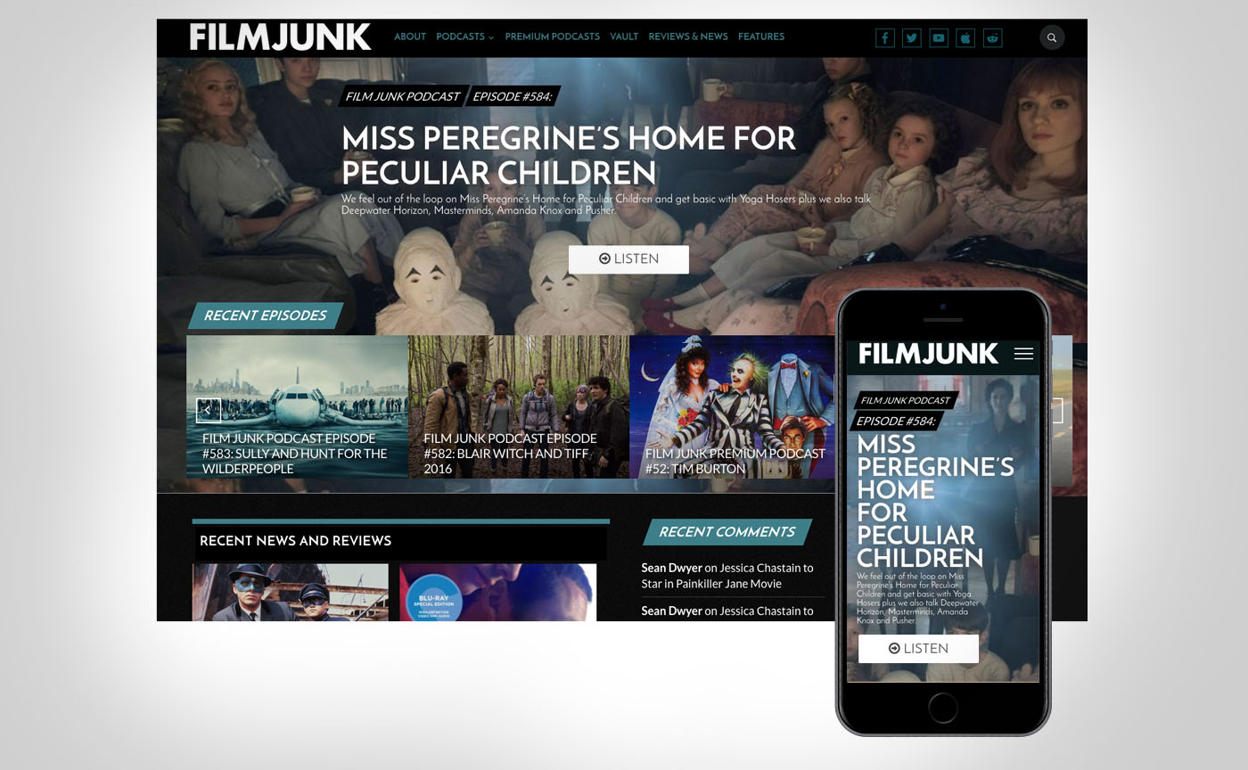 wordpress film blog design