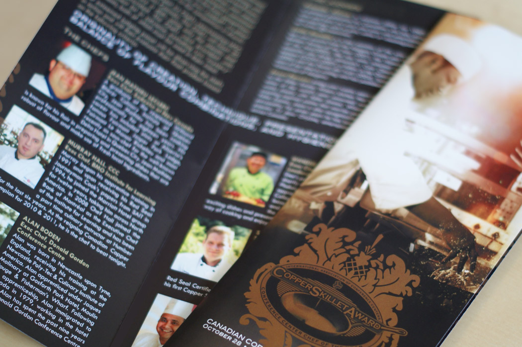 iron chef event graphic design