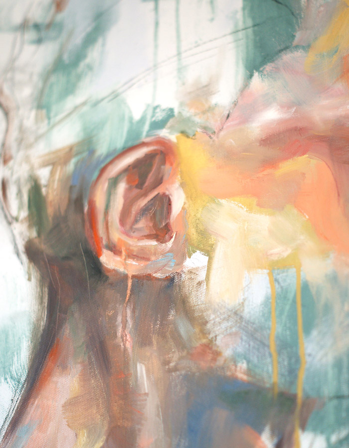 drip portrait detail
