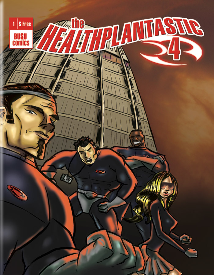 university health plan comic book