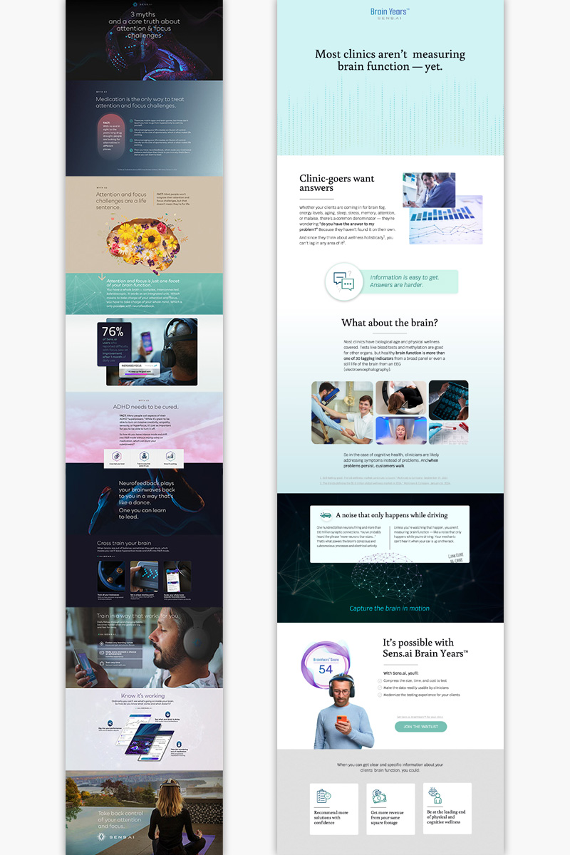 landing pages