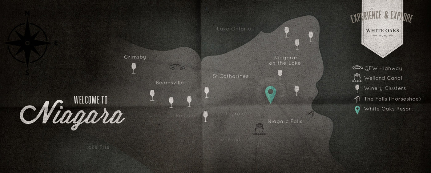 map of niagara infographic