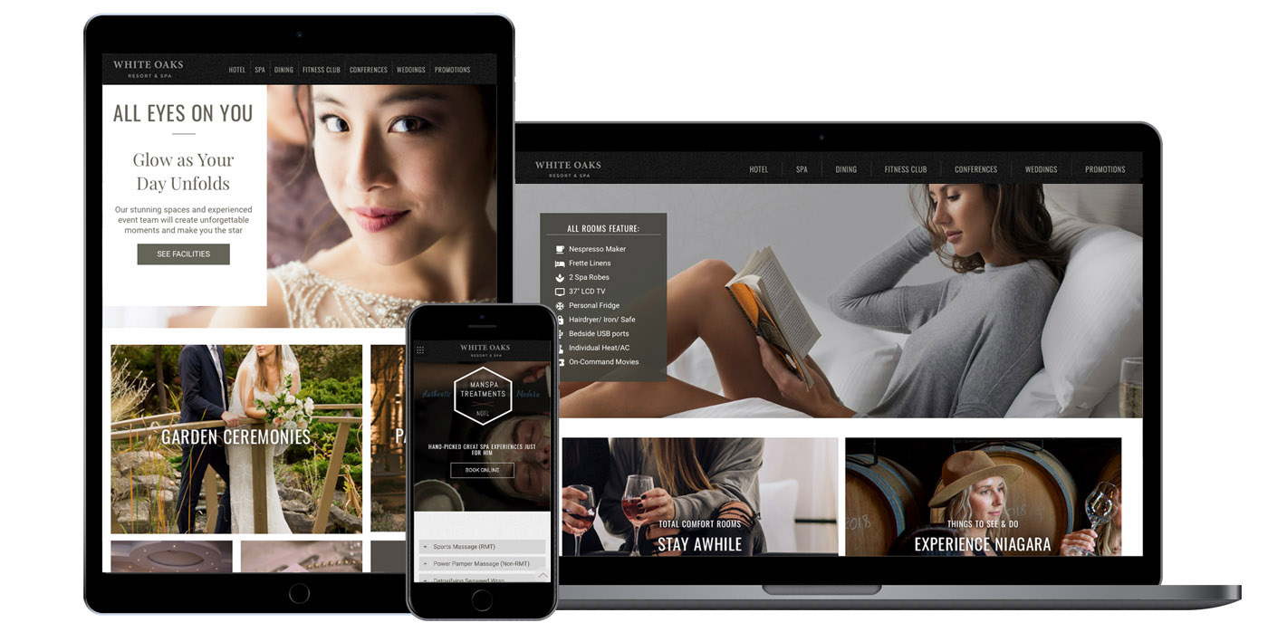 niagara hotel tourism web design tourism