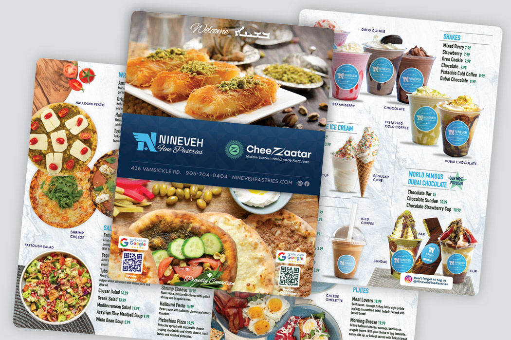 menu design