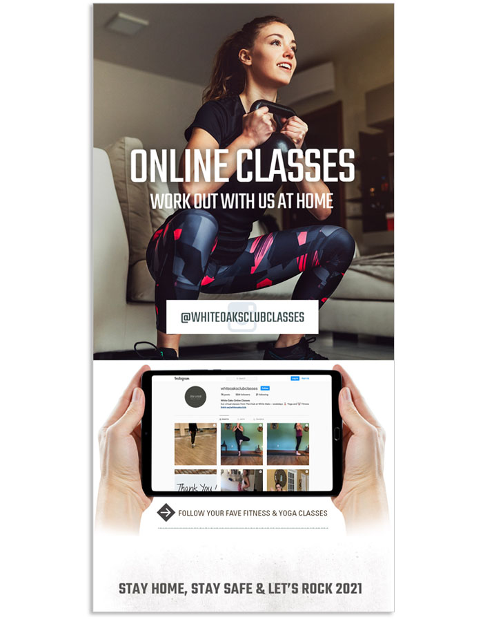 online fitness class email