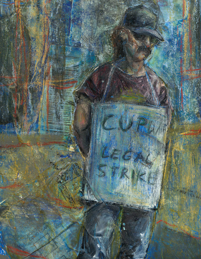 labour union strike painting