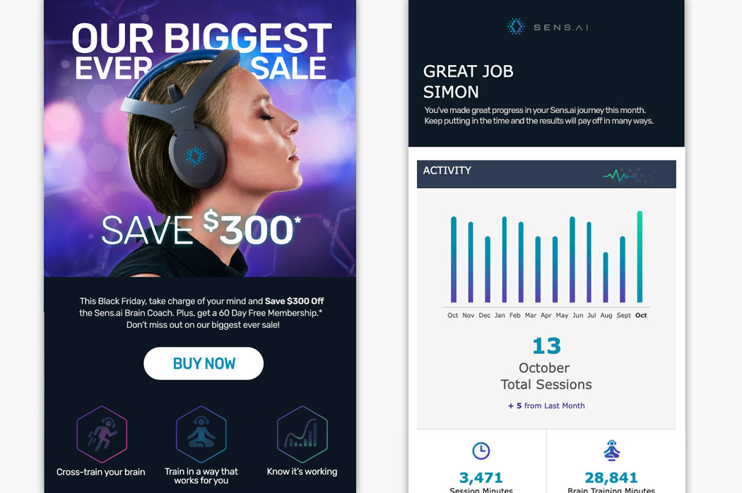 retention and sale email