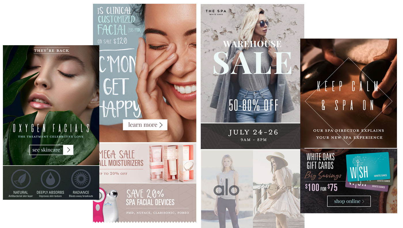 spa retail advertising