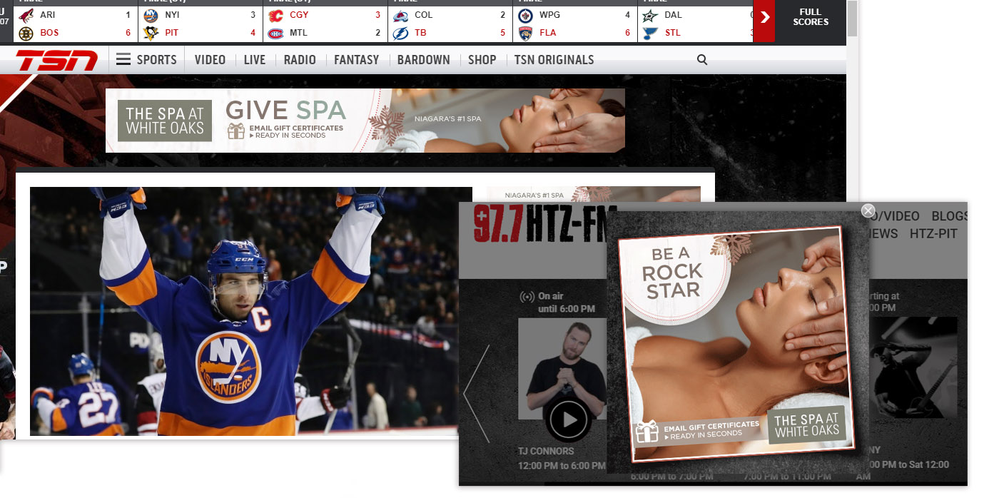 niagara spa digital ad campaign