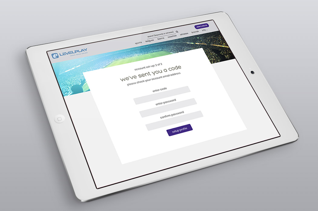 sport networking ui
