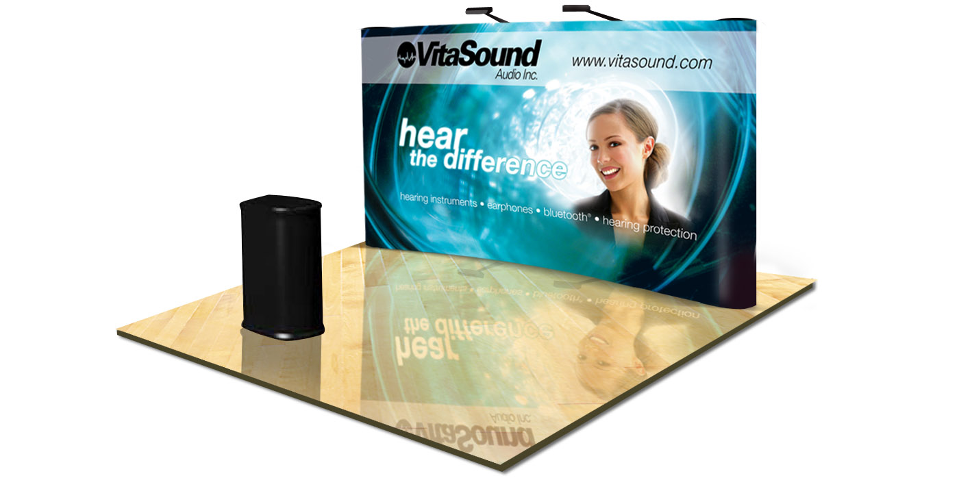 audio tradeshow display