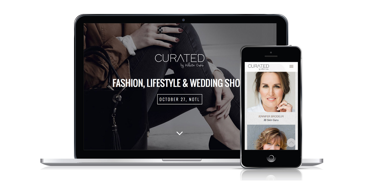 women's lifestyle show event web design